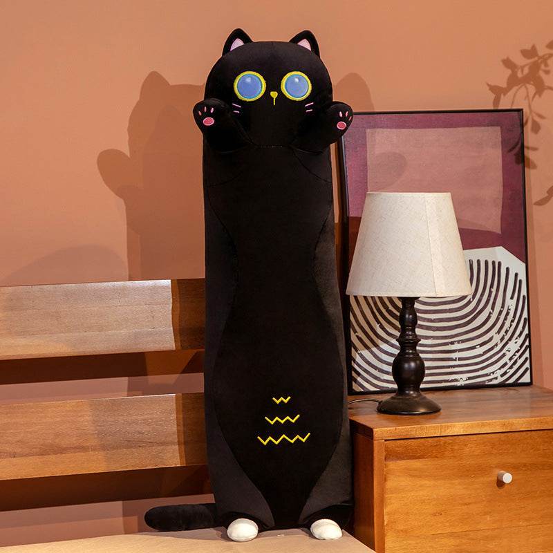 Giant Long Cat Plush Stuffed Animal - 4.2ft Extra Large Fluffy Plush Toy for Kids & Adults | Perfect for Cuddling, Home Decor, and Gifts