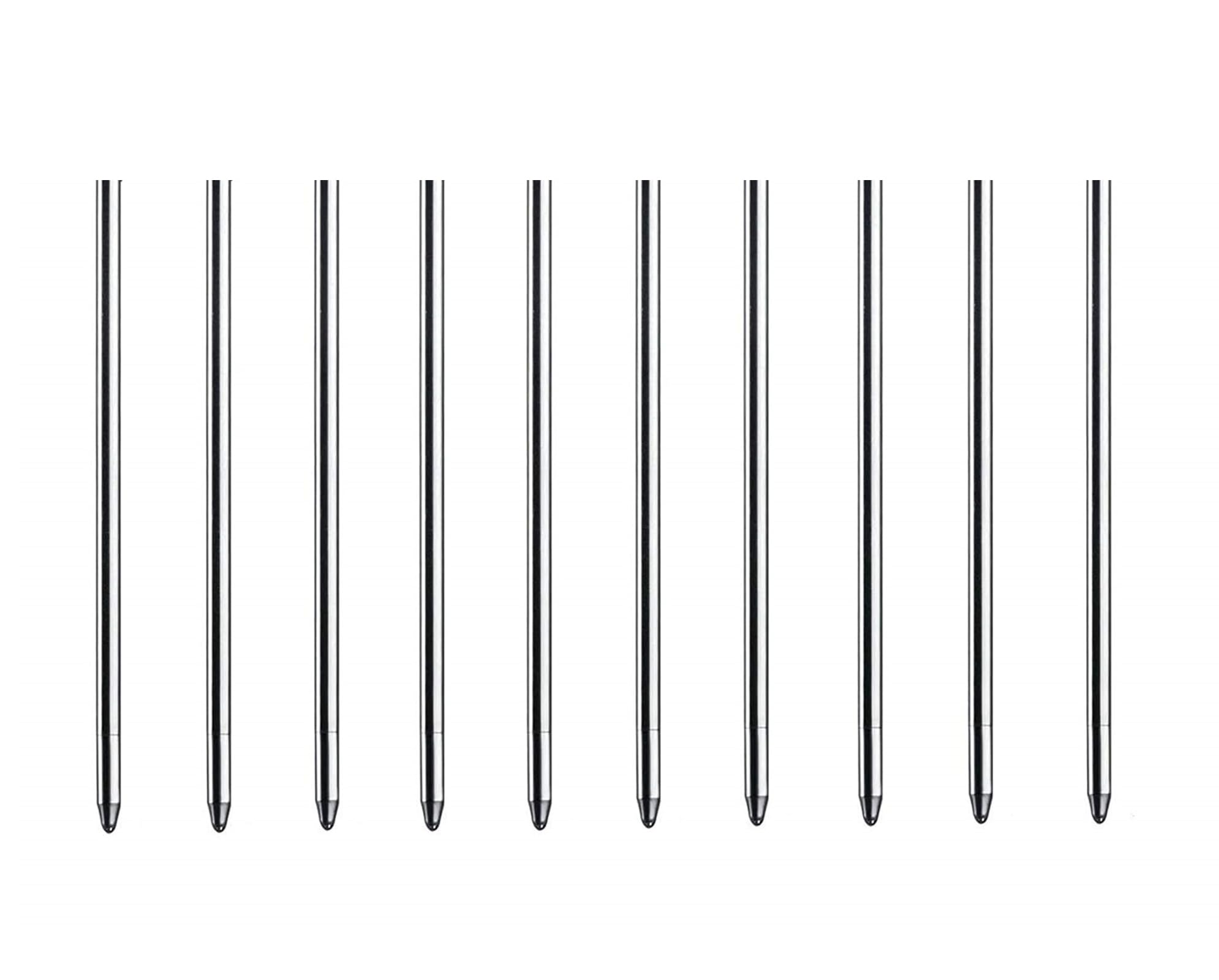 Premium D1 Ballpoint Pen Refills - Medium Tip Twist Pen Ink Cartridges (10 Pack Black) - Compatible with Swarovski, Parker & More - Perfect for Office, Journaling & Gift Pens