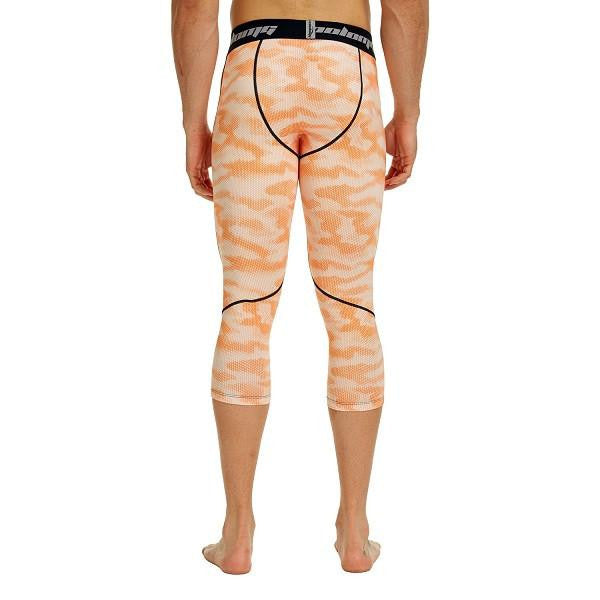 **Men's & Youth Boys' 3/4 Compression Tights - Running, Workout & Sports Performance Leggings**