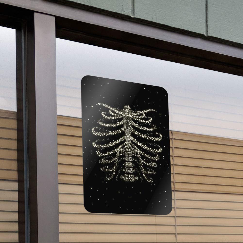 GRAPHICS & MORE Rib Cage Skeleton Bones Stars Galaxy Wall Art - Gothic Home Decor, Office Sign for Halloween, Horror Theme Party & Dark Aesthetic Room