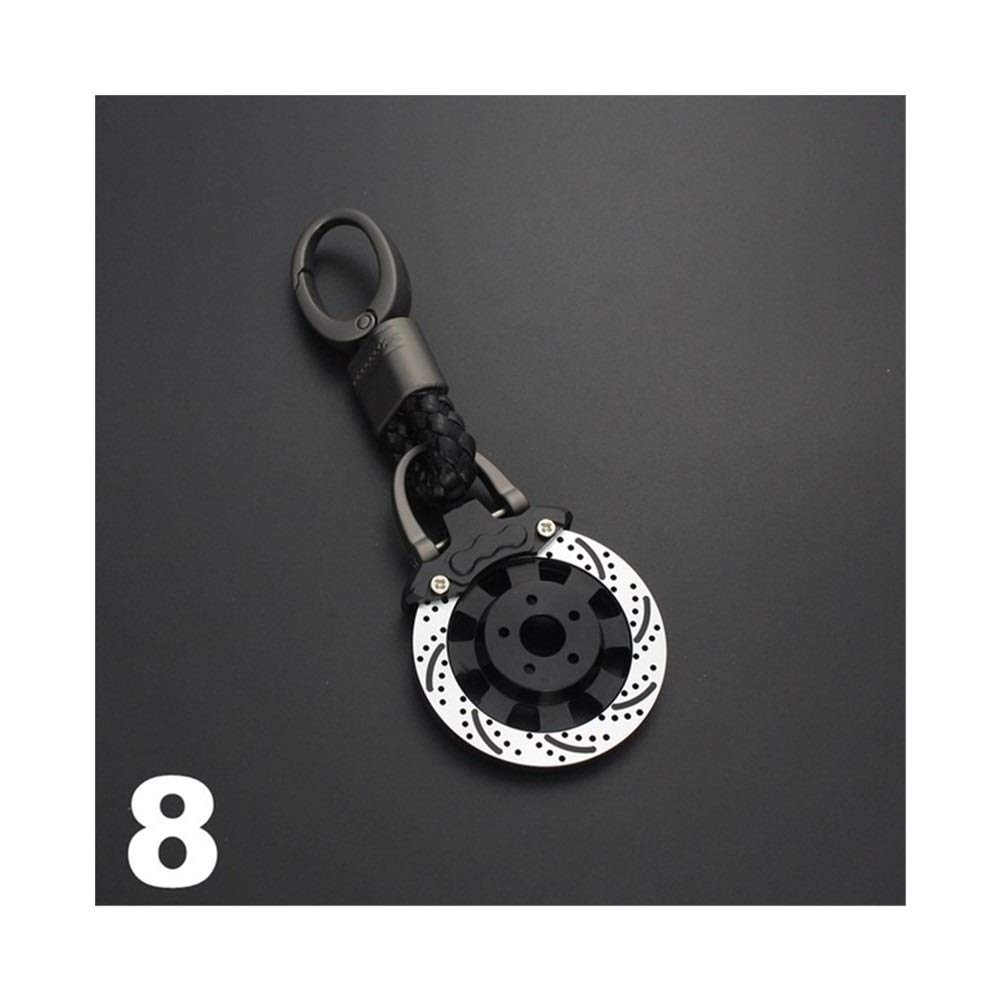 LHYLHY Metal Brake Disc Keychain - Durable Car Key Ring Holder for Auto & Motorcycle Keys - Premium Keychain Pendant for Men & Women (8 Colors) - Perfect Gift for Car Enthusiasts & Riders