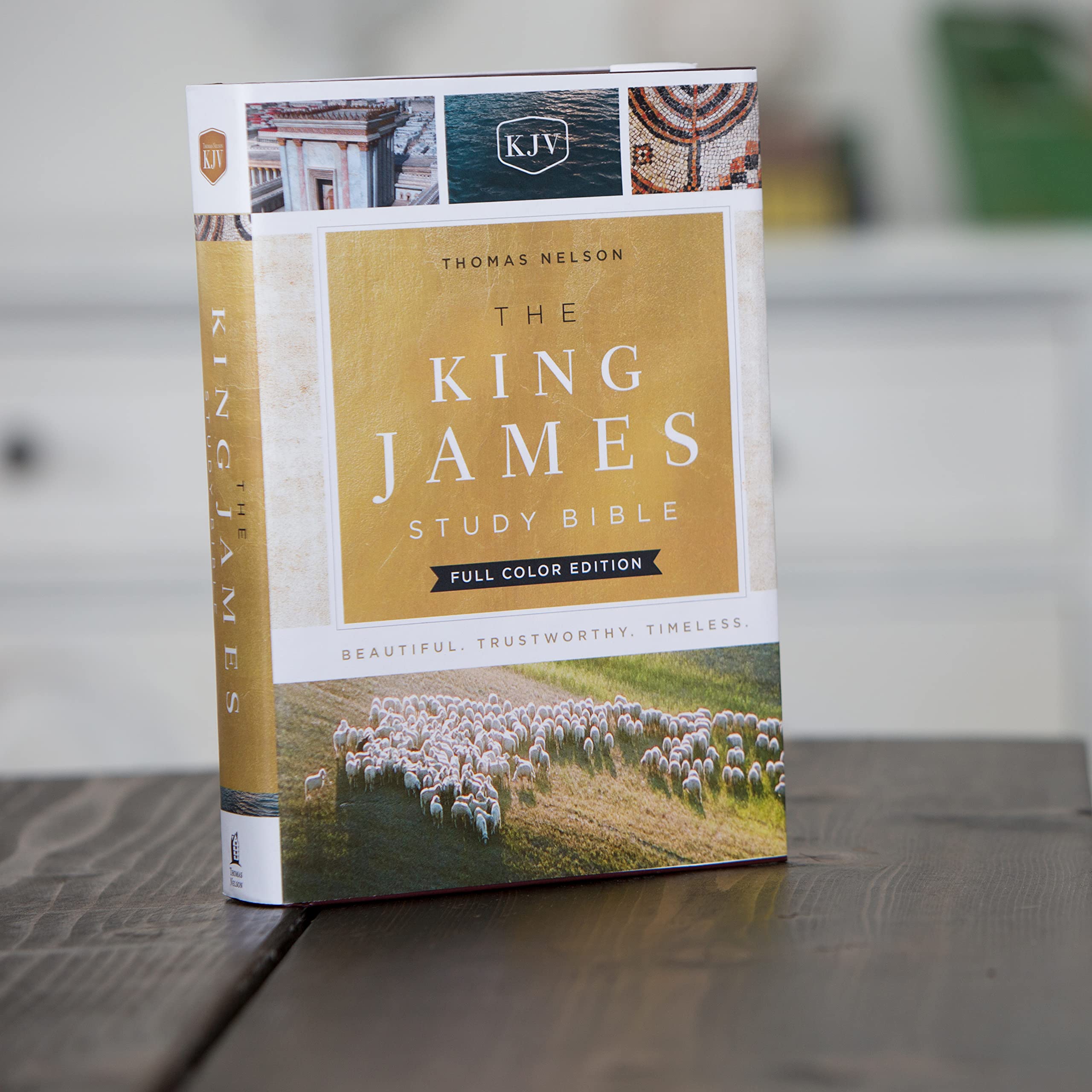 King James Study Bible - Full-Color Edition, Clothbound Hardcover, Red Letter KJV Holy Bible | Perfect for Bible Study, Church Services & Christian Devotion