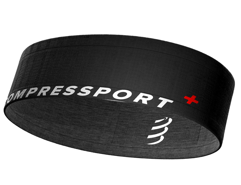 Compressport Unisex Running Belt - Lightweight & Adjustable Waist Pack for Jogging, Hiking, Travel - Black
