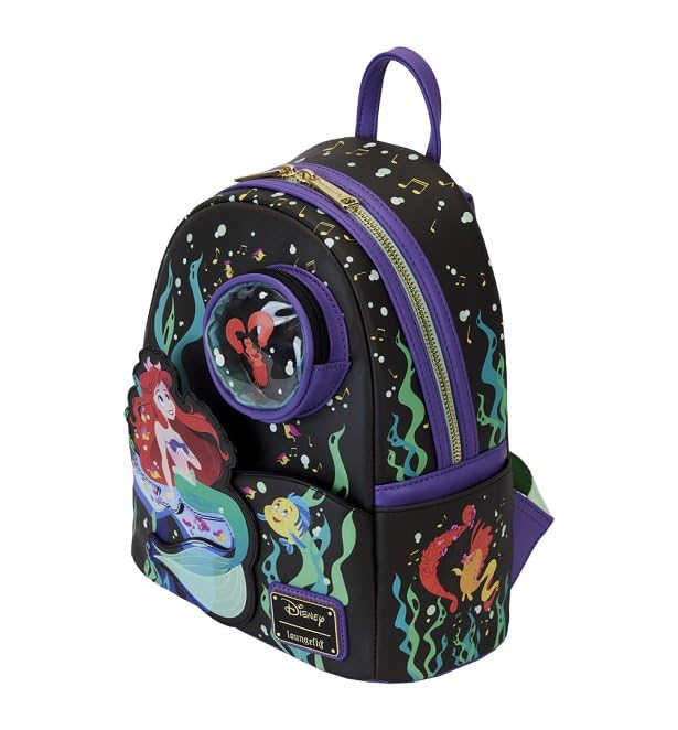Disney by Loungefly Mini Backpack 35th Birthday Life is The Bubbles - Cute Mini Backpack for Women, Girls, Disney Fans - Perfect for Theme Parks, Travel, Cosplay & Daily Use