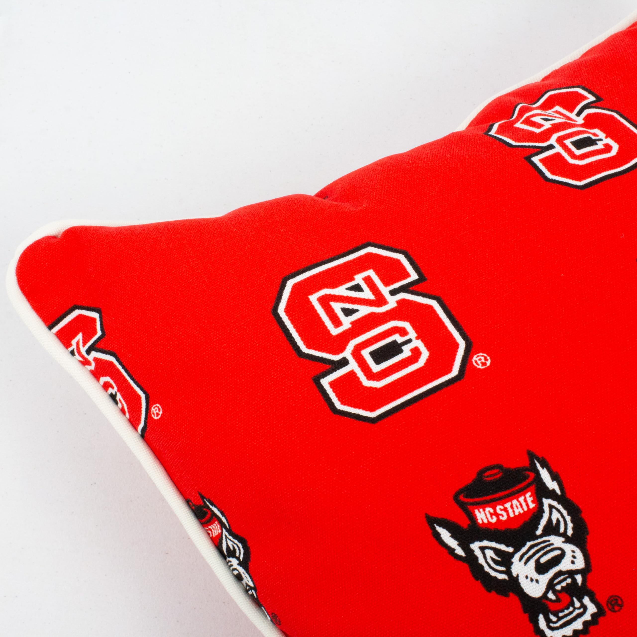 NC State Wolfpack College Covers Outdoor Decorative Pillow Set of 2 - 16x16 Inch Weather-Resistant Throw Pillows for Porch, Patio, Dorm Room & Game Day Decor