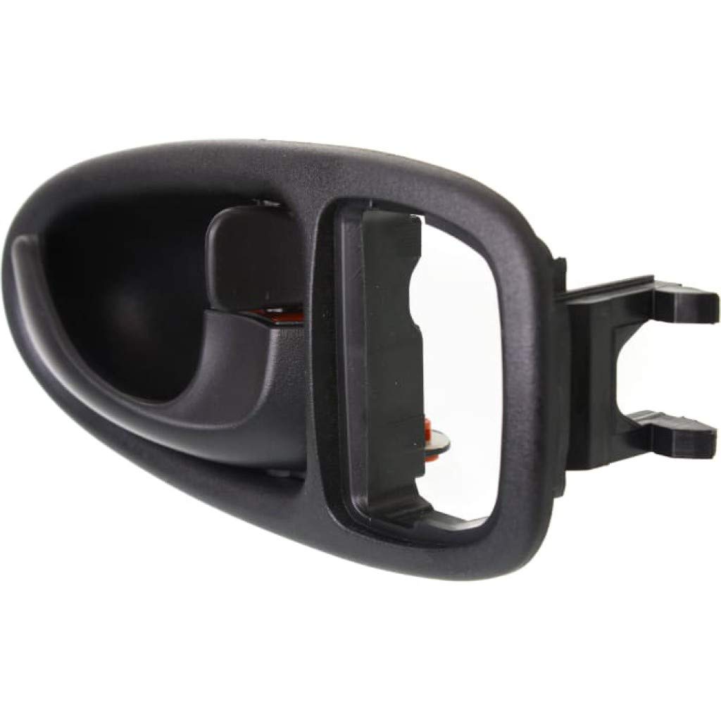 KarParts360 Replacement Interior Door Handle for Saturn SW1 1996-1999 - Front Passenger Side Black with Lock Button | Base Trim | Perfect for Car Door Repair & Restoration Projects