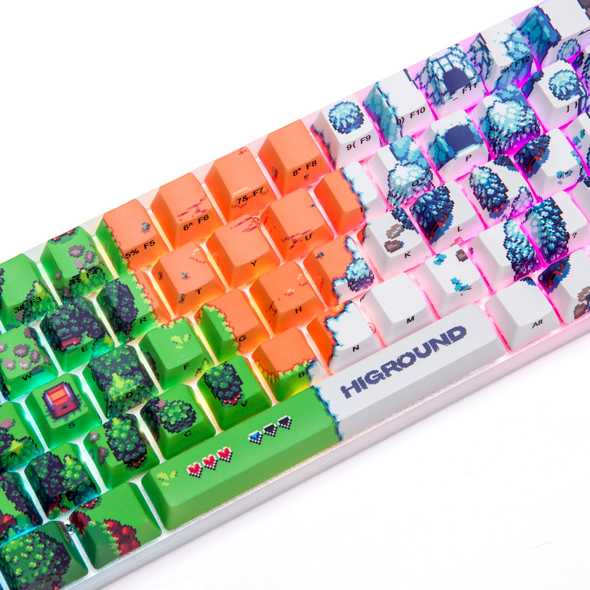 Higround Gaming Keyboard - Mechanical RGB Backlit Wired Keyboard for PC, Mac - Fast Responsive Switches for Esports & Typing - Perfect for Gaming, Streaming & Office Work