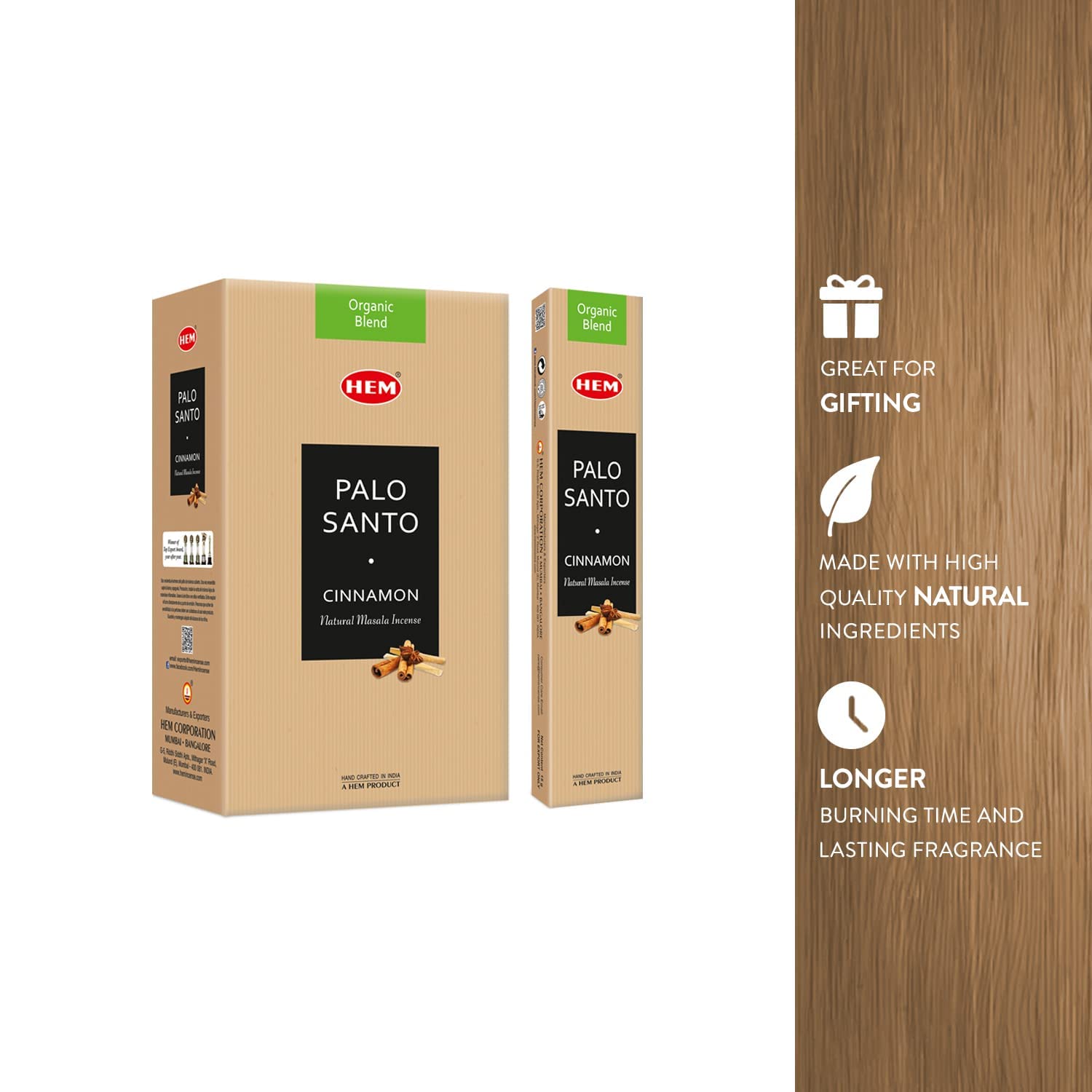 Premium Palo Santo Cinnamon Masala Incense Sticks – Natural Aromatherapy for Relaxation, Meditation & Stress Relief | Palo Santo Oil Scent for Positivity & Spiritual Cleansing | 12-Pack Gift Set (15g Each) | Perfect for Yoga, Home Fragrance & Mindfulness Practices