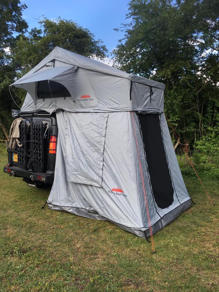 Extended Ventura Deluxe 1.4 Roof Top Tent with Annex & 270° Awning - Premium Rooftop Camping Tent for Overlanding, Off-Road Adventures & Family Outdoor Trips