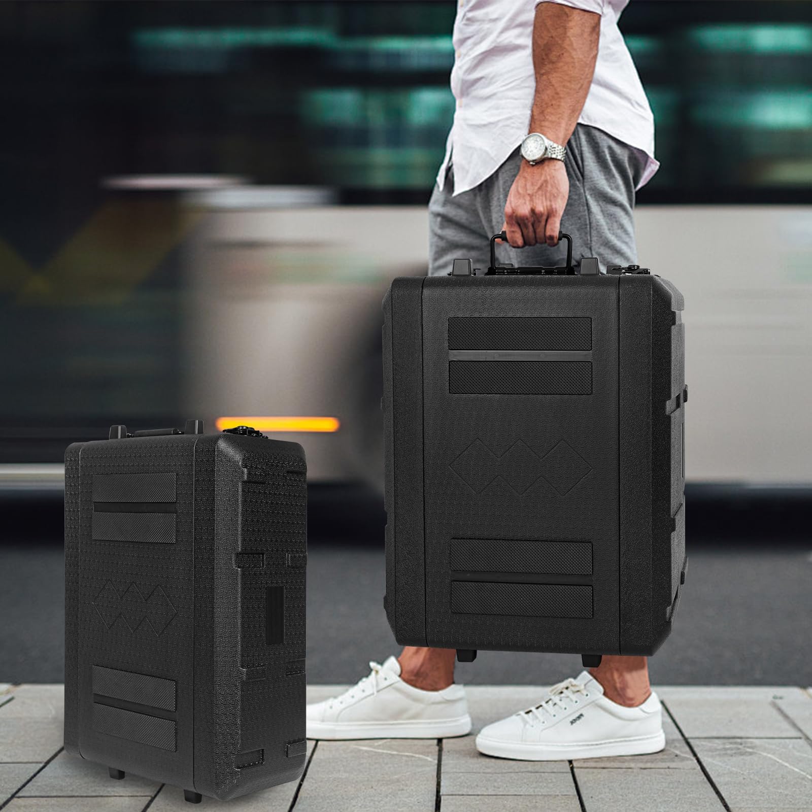 6U Rack Mount Case - Heavy Duty Molded Amplifier & Pro Audio Equipment Case for PA, DJ, Flight & Road Travel - Waterproof Protective Hard Case with Custom Foam for Wireless Mic Systems, Amps, Effects & Mixers - Perfect for Live Gigs, Studio Use & Secure Equipment Transport