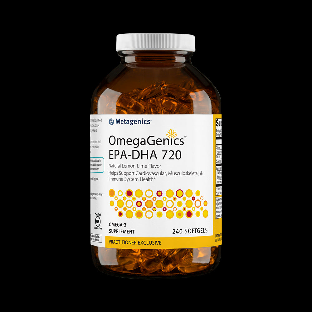 OmegaGenics EPA DHA 720 - High Potency Fish Oil Supplement for Heart & Brain Health | Supports Cognitive Function & Cardiovascular Wellness | Ideal for Adults Seeking Omega-3 Benefits