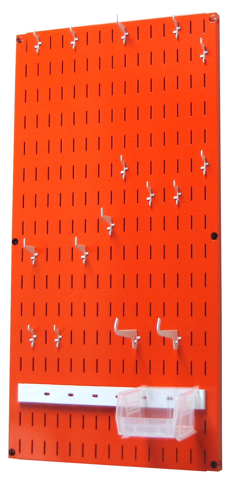 Wall Control Jewelry Organizer - Wall Mounted Necklace & Jewelry Holder Kit with Hooks - Orange (Perfect for Bedroom, Closet & Bathroom Organization)