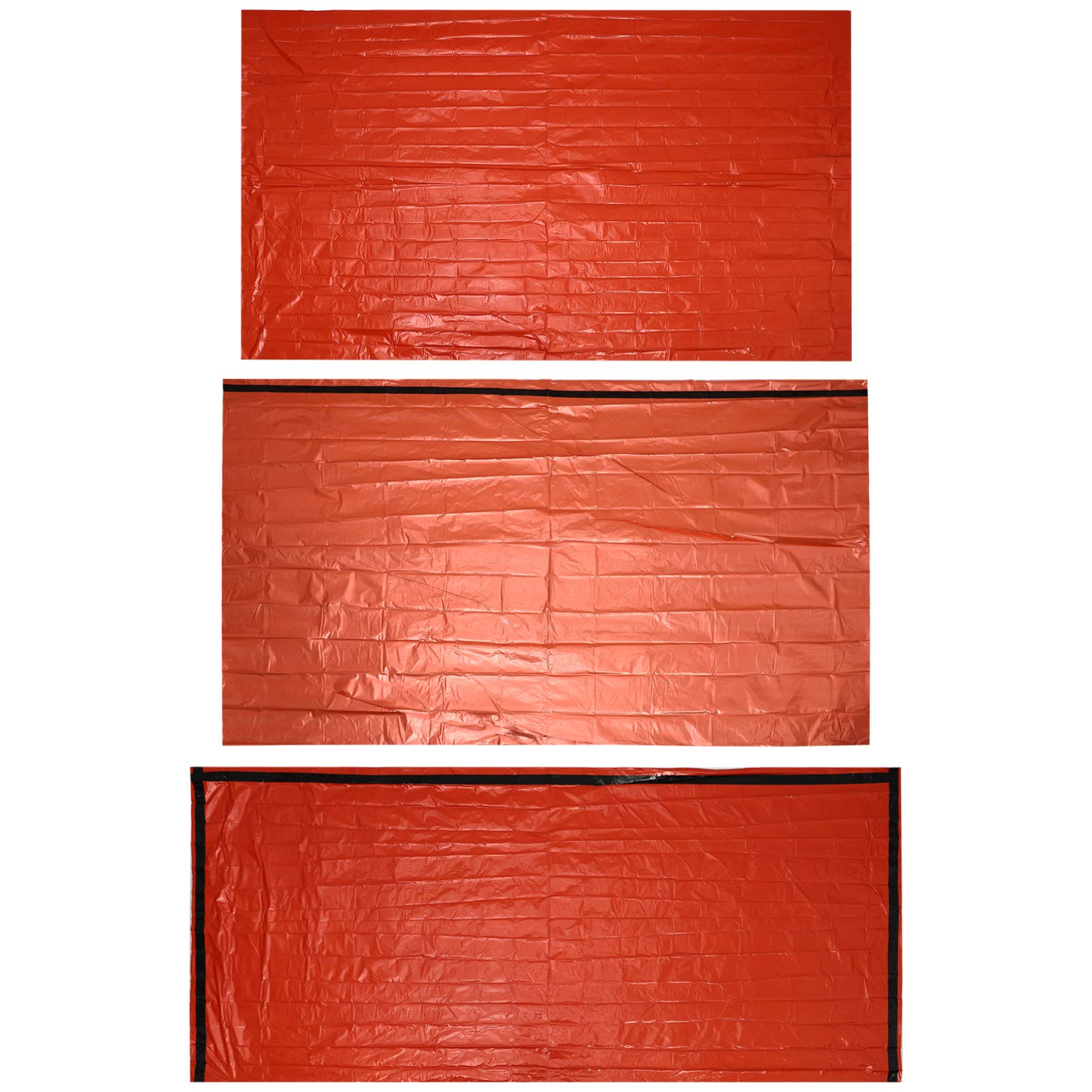 BESPORTBLE Emergency Sleeping Bag - Thermal Sack Blanket for Camping, Hiking & Survival | Portable Foil Blanket with Tent | Outdoor Sports & Travel Accessories (Orange) | Perfect for Wilderness Emergencies, Backpacking & Cold Weather Protection