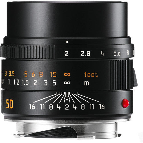 Leica APO Summicron M 50mm f/2 ASPH. Lens (Black) - Premium Compact Rangefinder Lens for Street & Portrait Photography