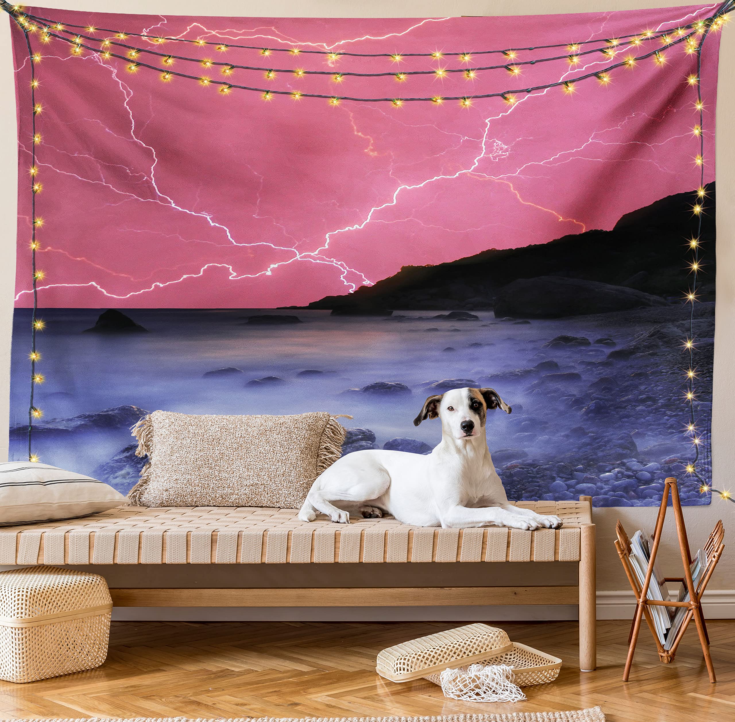 Ambesonne Thunderstorm Tapestry - Vibrant Sky Wall Decor for Bedroom & Living Room