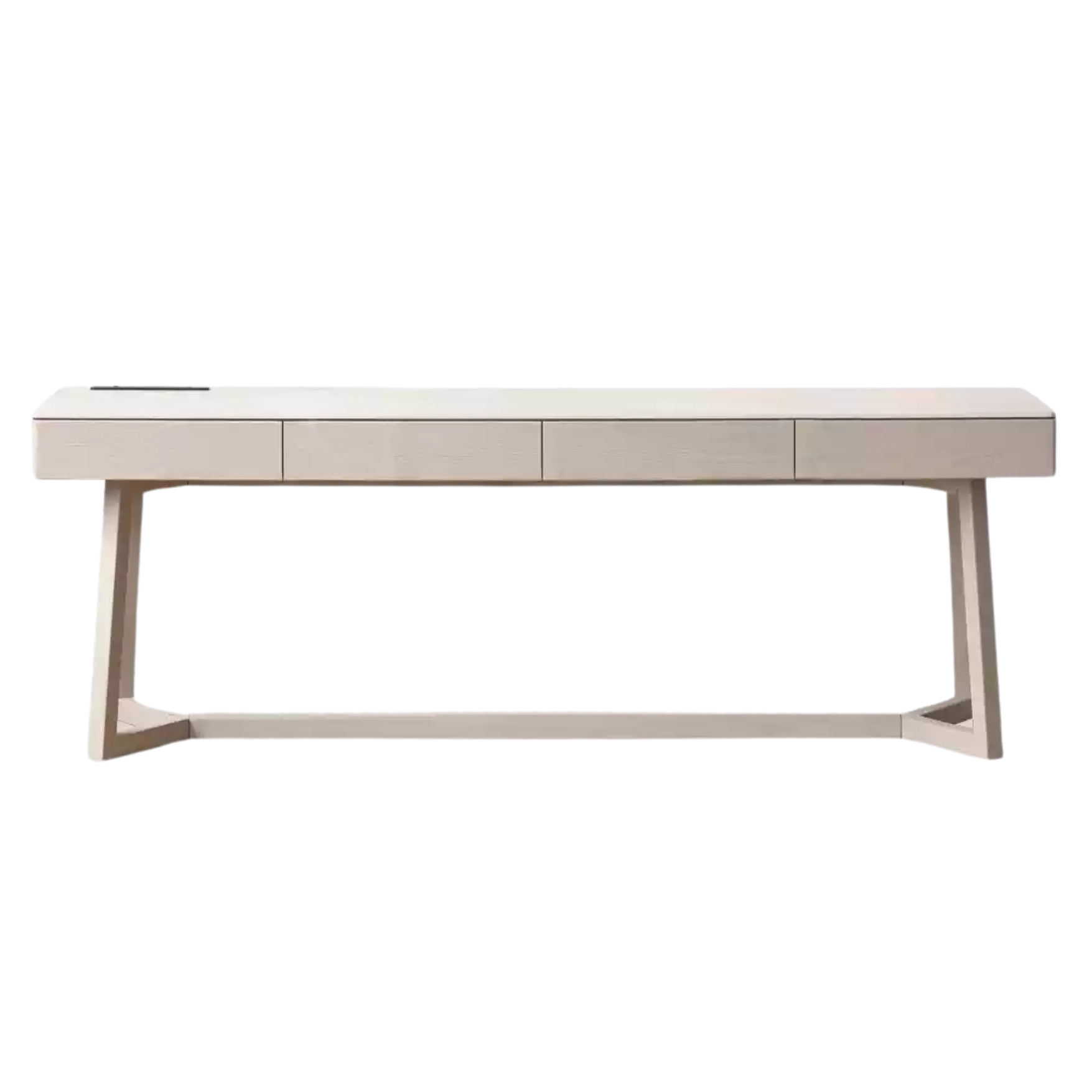 86.6x29.5x19.9 inch / 220x75x76 cm / grey color / Oak four-pull rock slab desk