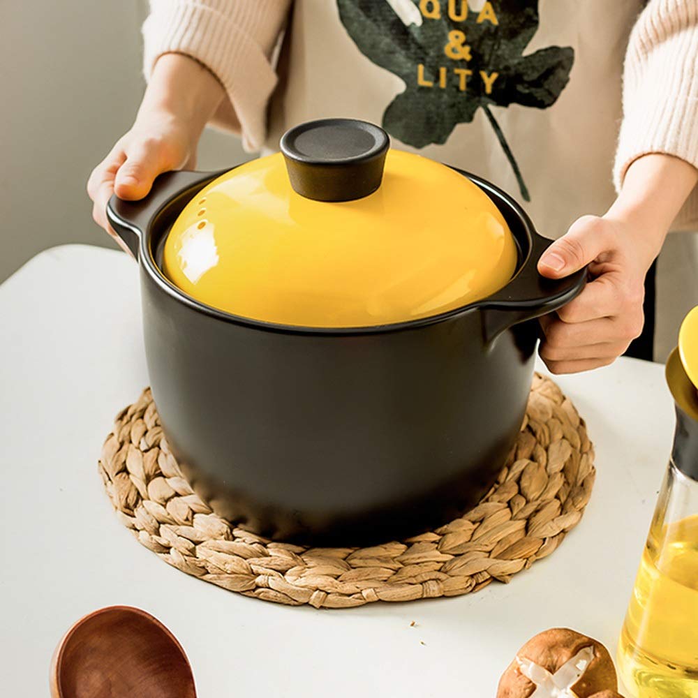 Premium Ceramic Casserole Dish - Oven & Stovetop Safe, Heat-Resistant Kitchen Cookware for Stews, Soups & Baking (Color A) - Perfect for Family Dinners, Holiday Meals & Slow Cooking