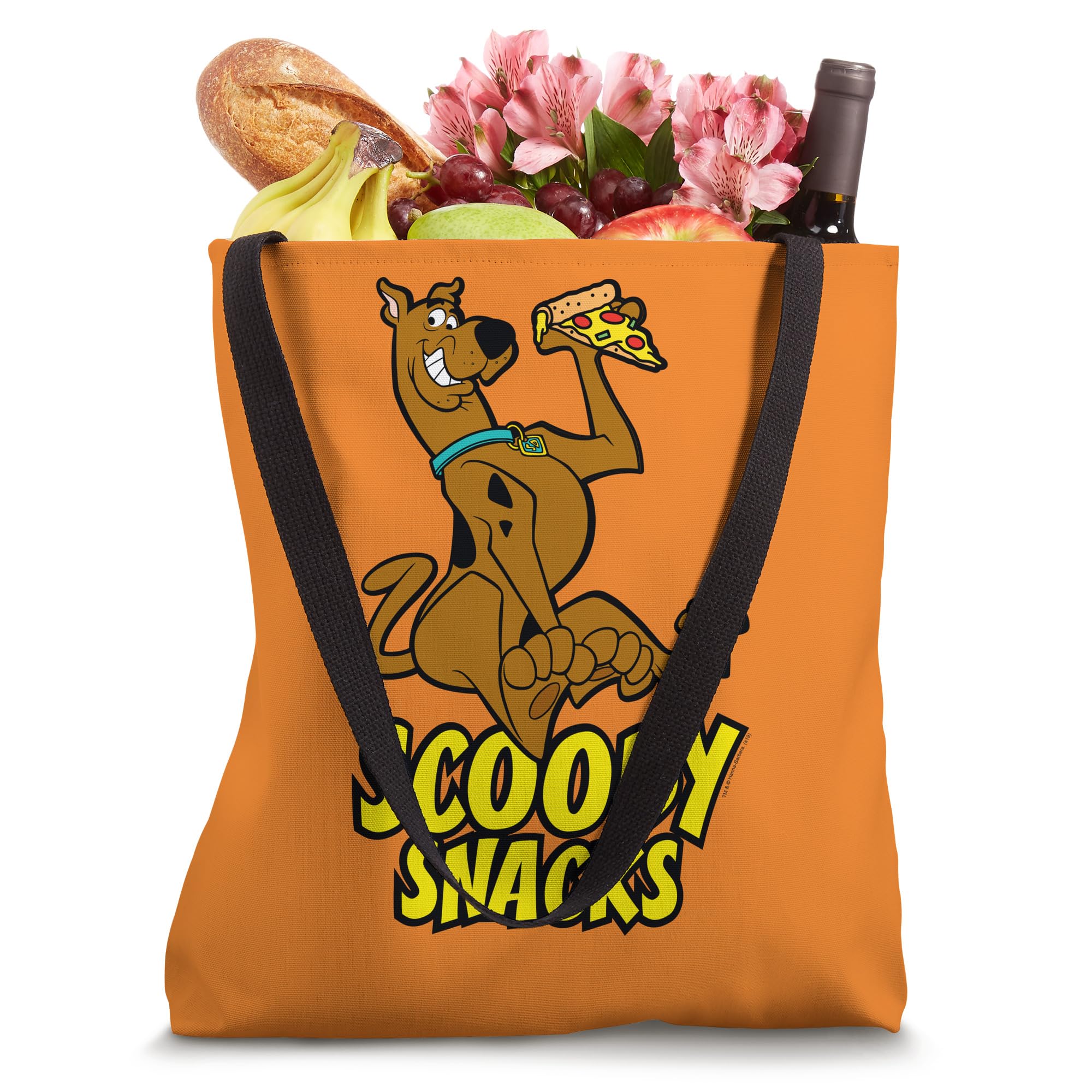 Scooby-Doo Scooby Snacks Pizza Tote Bag - Cute Cartoon Themed Reusable Shopping Bag for Groceries, Beach, Picnics & Fan Gifts