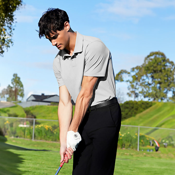 Ecodex Men's Polo Shirt - Breathable Short Sleeve Cotton Casual Shirt for Golf, Work & Everyday Wear | Comfortable & Stylish Men's Top