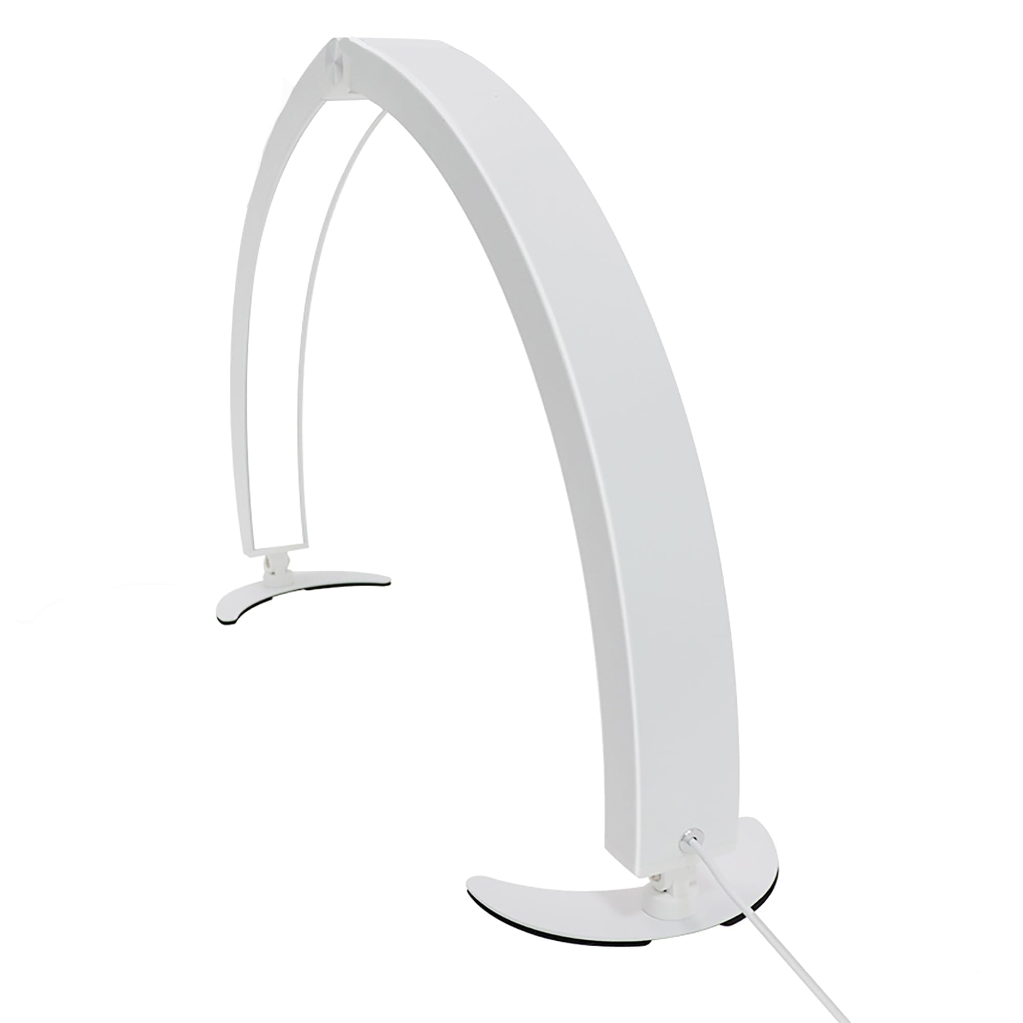 40W Foldable Half Moon LED Nail Desk Lamp with Remote - Adjustable Beauty Light for Lash Extensions, Eyebrows & Salon Use | Perfect for Professional Nail Technicians & Home Beauty Care