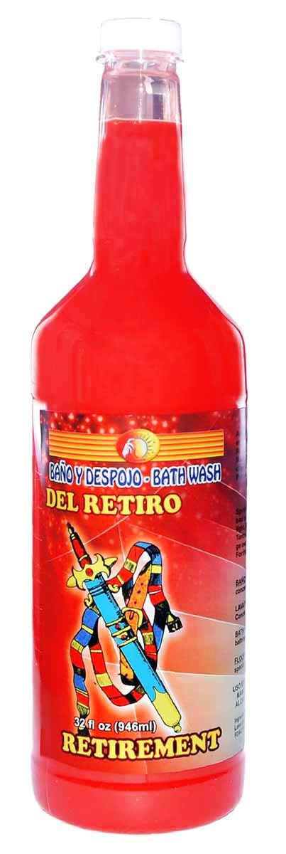 Extra Large Spiritual Cleansing Bath Set - 3 Bottles of 32 oz DEL RETIRO LAVAPISOS for Wicca, Pagan & Magick Rituals | Perfect for Home Cleansing, Protection Spells & Energy Clearing