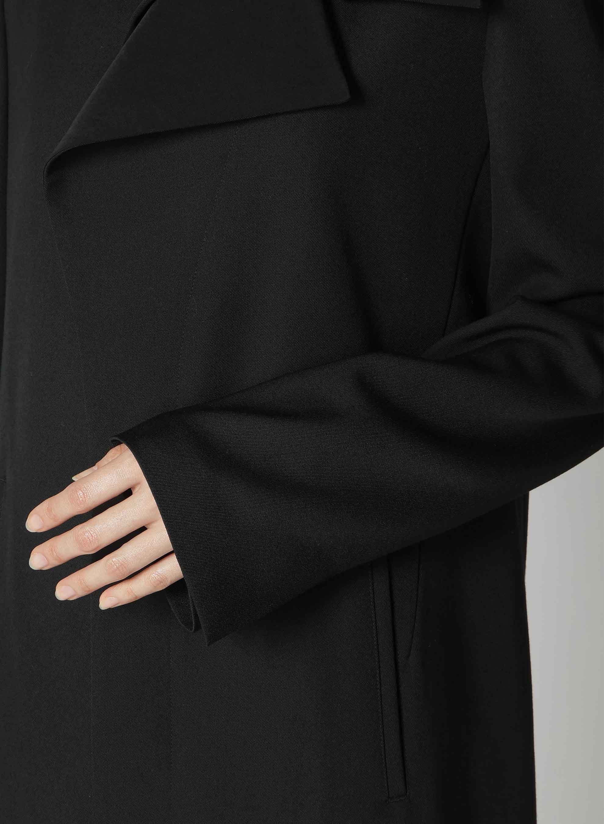 60% Wool Gabardine Double-Layered Long Coat for Men & Women | Warm Winter Overcoat for Office, Travel & Formal Occasions