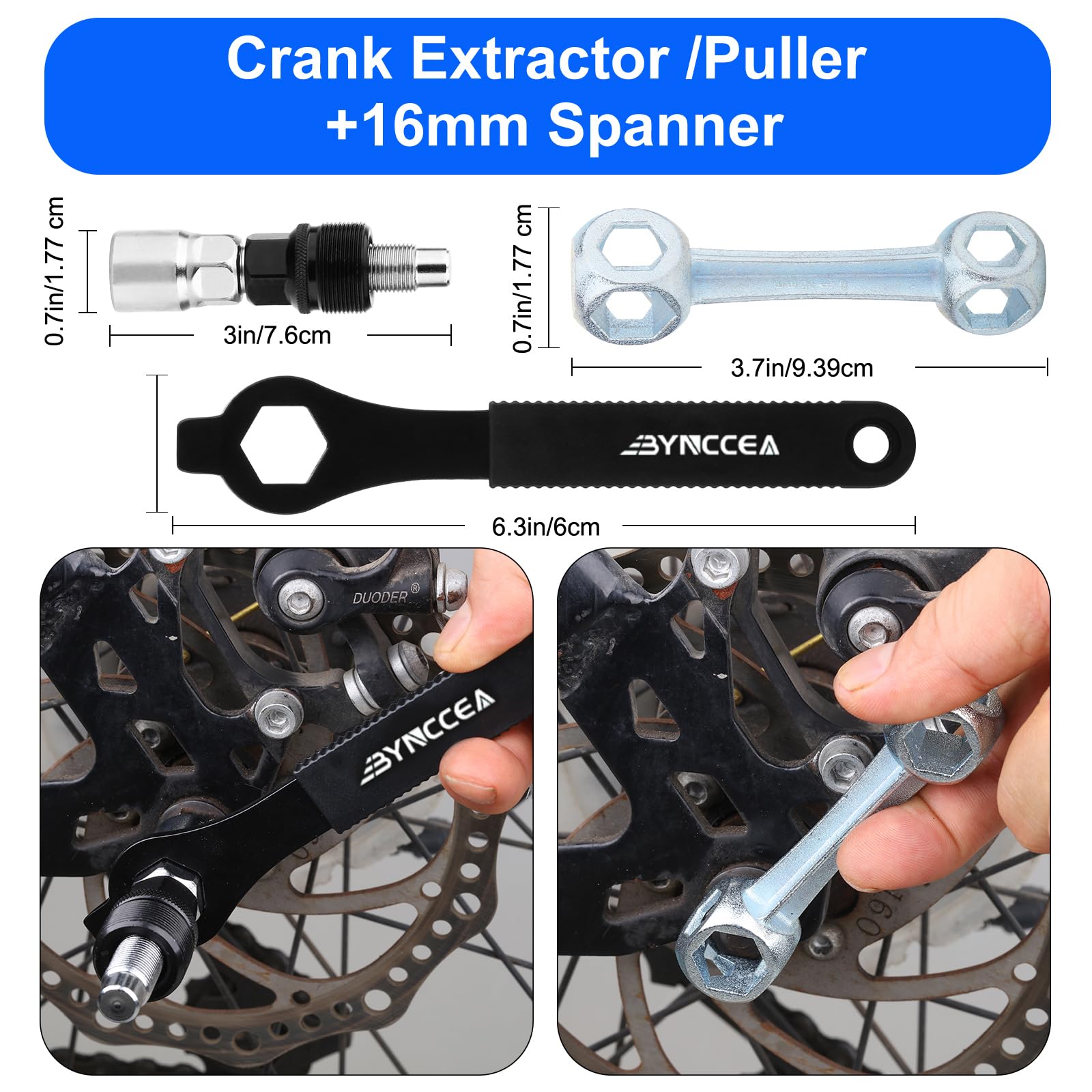 Bynccea Bike Tire Repair Kit with Hand Pump - Portable Bicycle Tire Patch Tools, All-in-One Bicycle Repair Bag with Tire Levers for Mountain & Road Bikes - Perfect for Cycling, Commuting & Outdoor Adventures