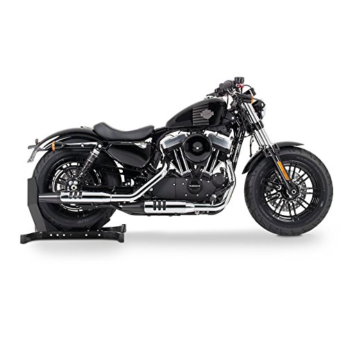 Honda Shadow VT 750/600 C Scissor Lift with Wheel Chock - Motorcycle Mid Lift Stand for Easy Maintenance & Tire Changes - Garage Workshop & DIY Repair Tool