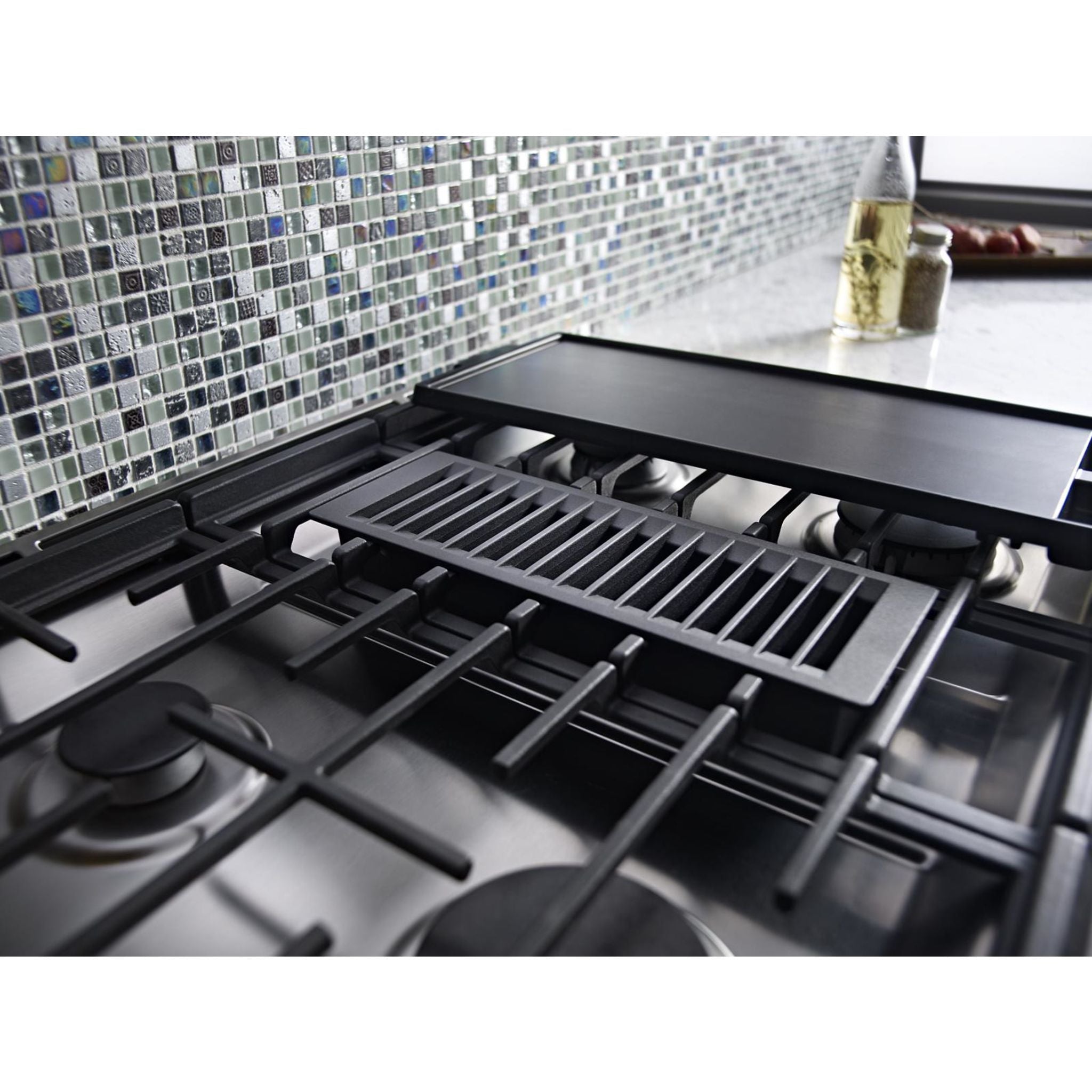 KitchenAid KSDG950ESS 30-Inch Slide-In Dual Fuel Range - Stainless Steel Gas Stove & Electric Oven for Professional Cooking & Baking at Home