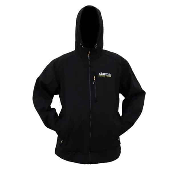 Okuma Black Zip Up Jackets for Men & Women - Lightweight Water-Resistant Outdoor Windbreaker for Hiking, Running & Travel