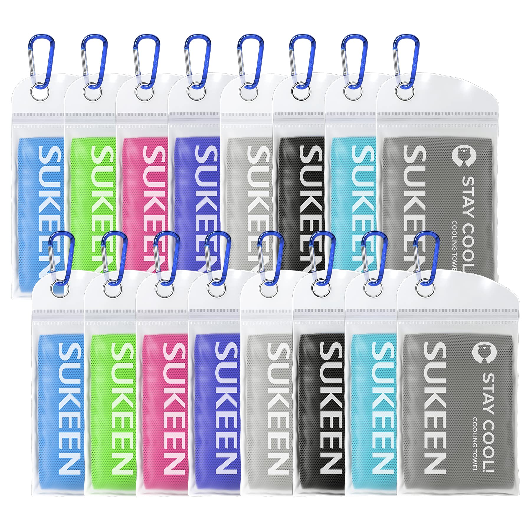 16-Pack Sukeen Cooling Towels (40