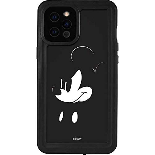 Waterproof iPhone 12 Pro Max Case with Mickey Mouse Design | Officially Licensed Disney Black & White Phone Cover | Perfect for Swimming, Beach & Outdoor Activities