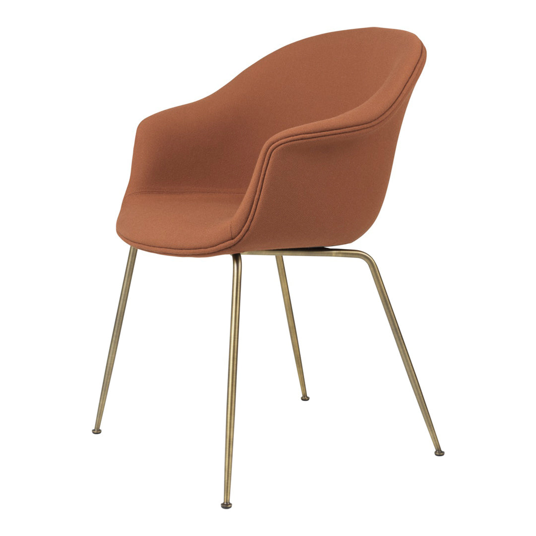 Bat Dining Chair with Conic Base - Fully Upholstered Modern Kitchen & Dining Room Furniture for Home Decor