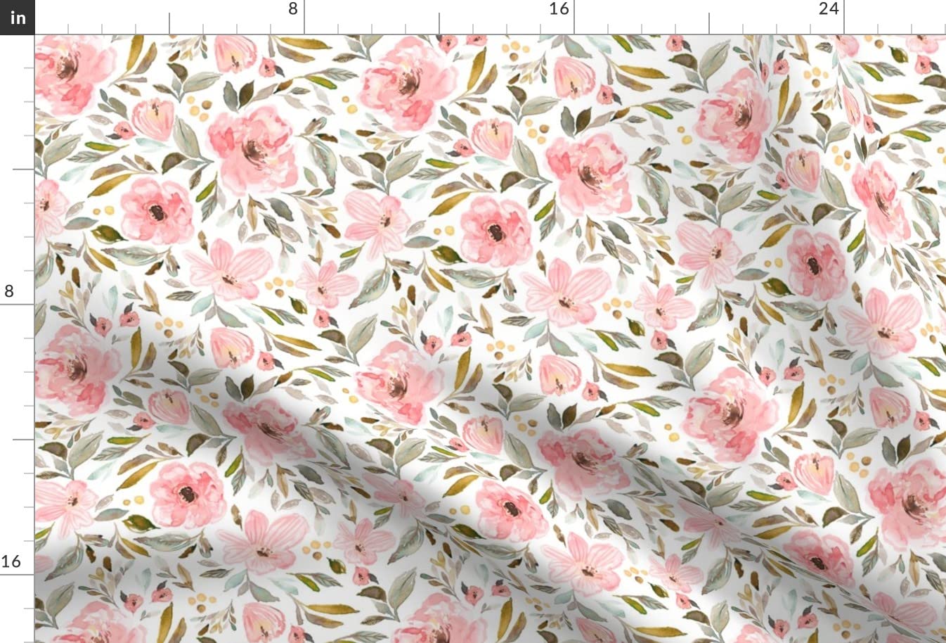Bloom Sweet Garden Room Toddler Printed Minky Fabric Fat Quarter - Soft Baby Blanket, Quilt Backing & Plush Toy Material - DIY Sewing Projects for Nursery Decor, Kids Bedding & Cuddly Toys