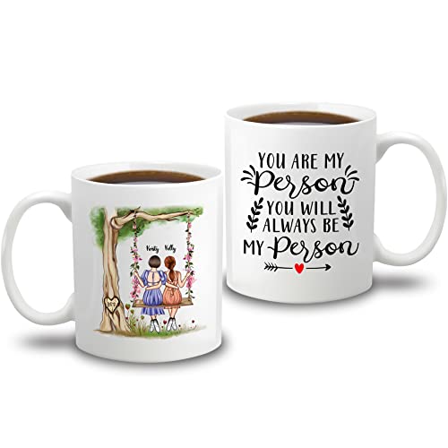 Two Girls On A Swing Best Friends Mug