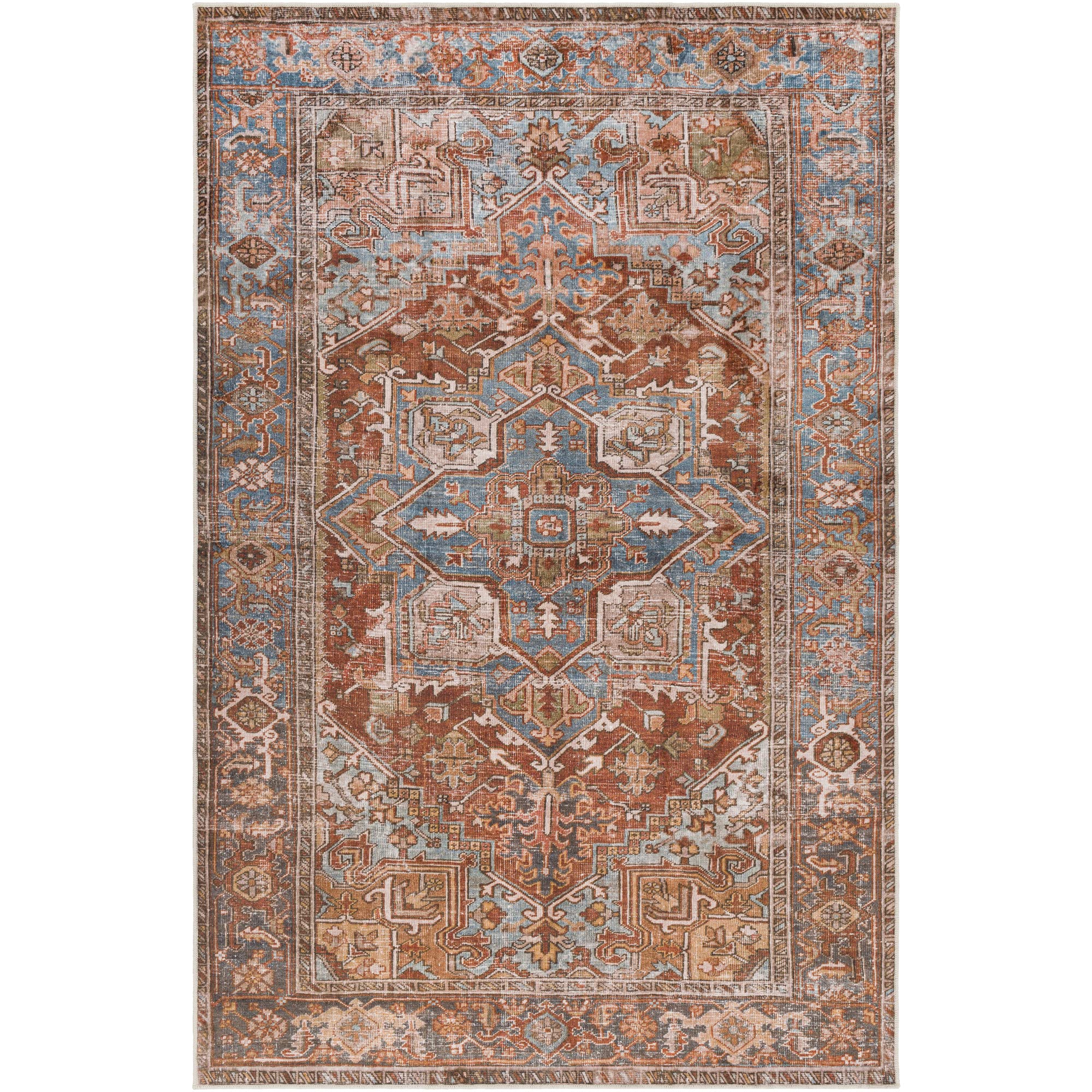 Livabliss Stacia Washable Oriental Area Rug 3'6