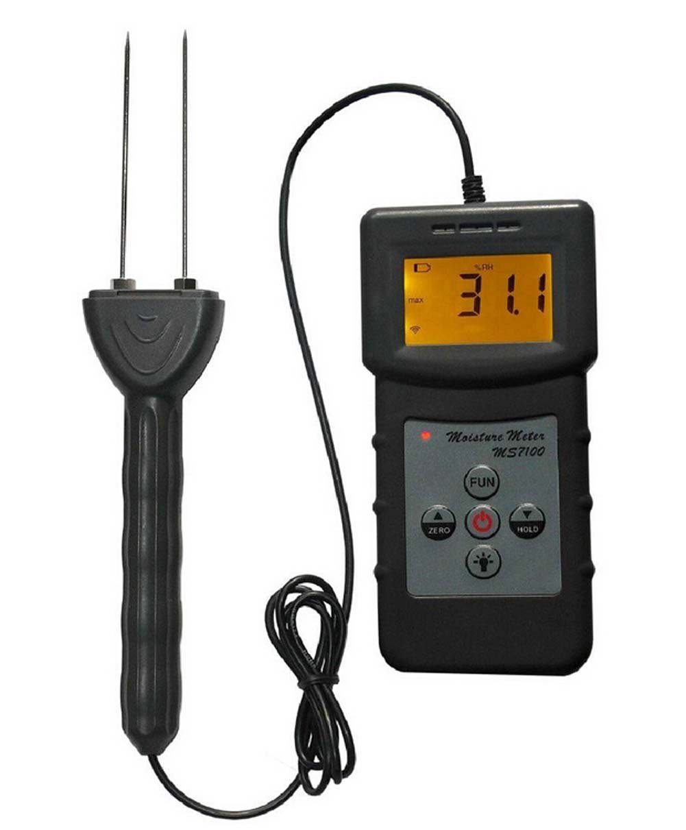 SSEYL MS7100C Digital Cotton Lint Moisture Meter Tester - Portable Hygrometer for Cotton Fiber, Textile & Fabric Moisture Testing | Perfect for Farmers, Textile Manufacturers & Quality Control Labs
