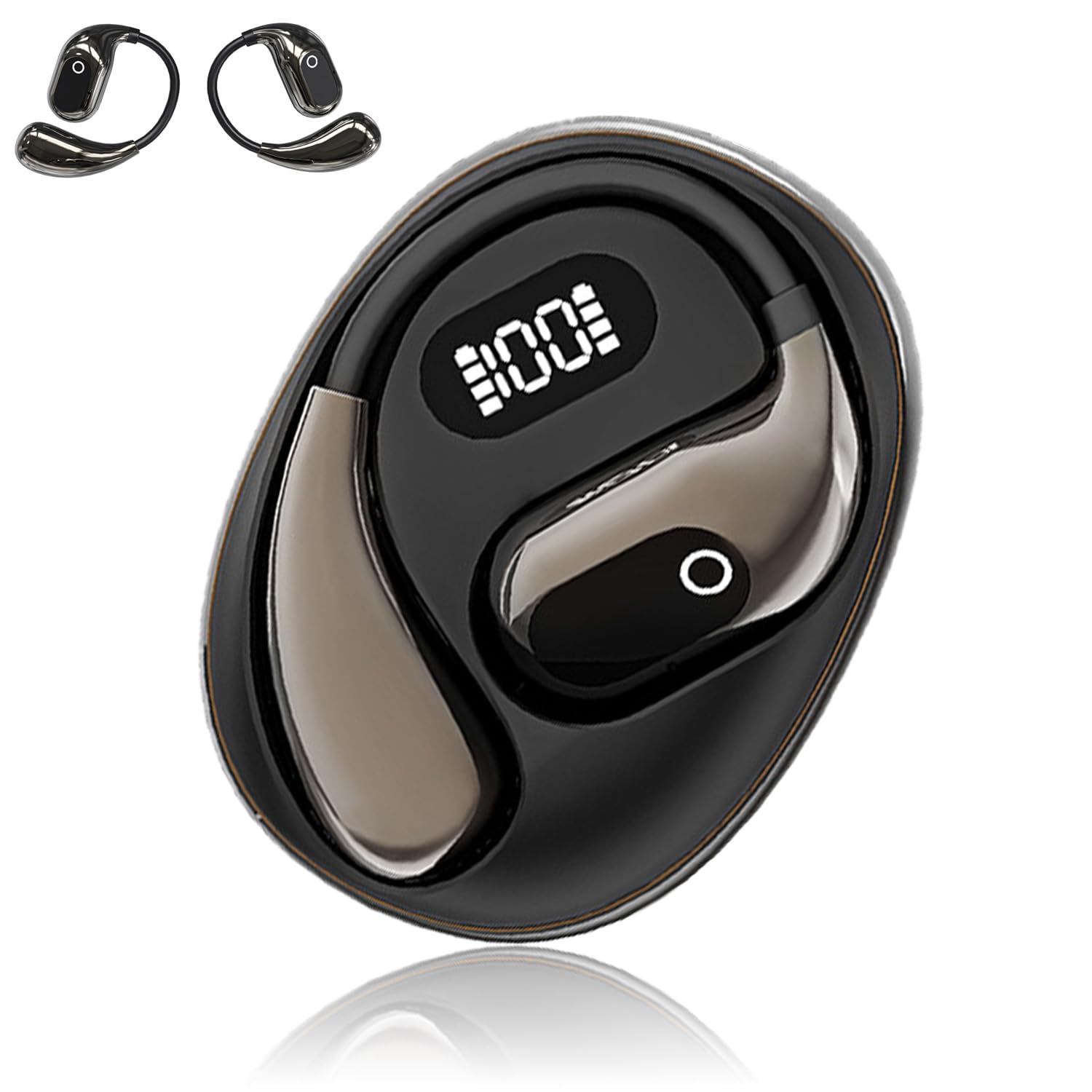 AI Translation Headphones - 138 Language Real-Time Bluetooth Earbuds with Open Air Design | Perfect for Travel, Business Meetings & Language Learning (Black)