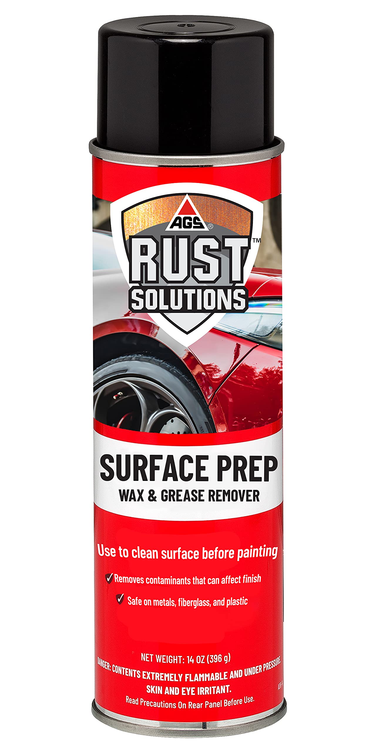 Surface Prep Aerosol Cleaner - 14oz All Surface Paint Prep, Wax & Grease Remover | Easy Spray Formula for Flawless Paint Preparation | Perfect for Automotive, Woodworking & DIY Projects