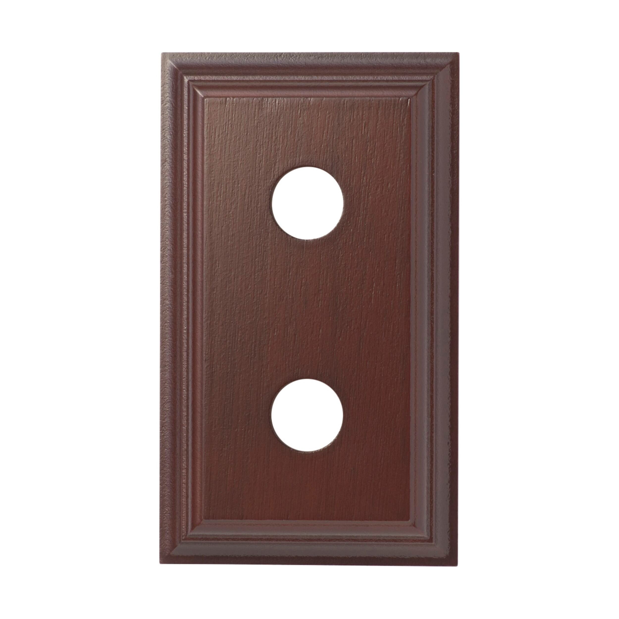 5412 Switch Socket Block Classic Double Cedar H90xL155mm - Durable Electrical Outlet for Home & Office Use - Perfect for Living Rooms, Bedrooms, and Workspaces