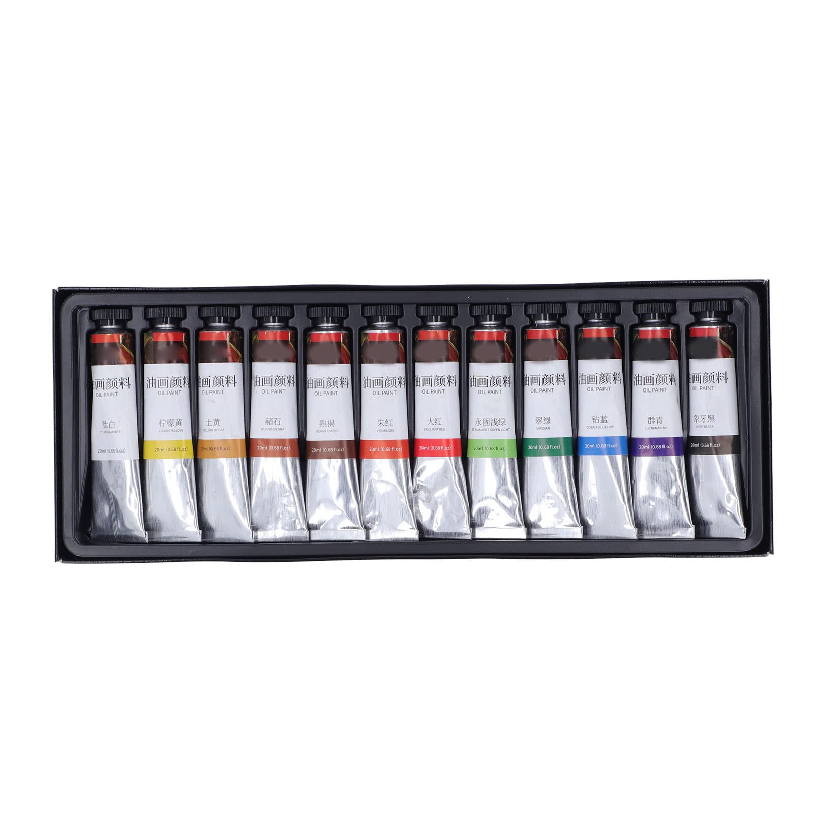 Premium Oil Paint Set - Non-Toxic, Fade-Resistant Professional Oil Colors for Landscape Painting | Perfect for Artists, Beginners & Canvas Art (24 Vibrant Colors)