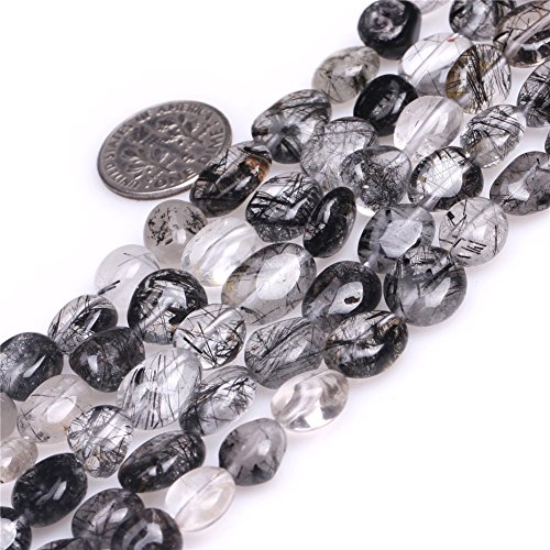 black rutilated quartz