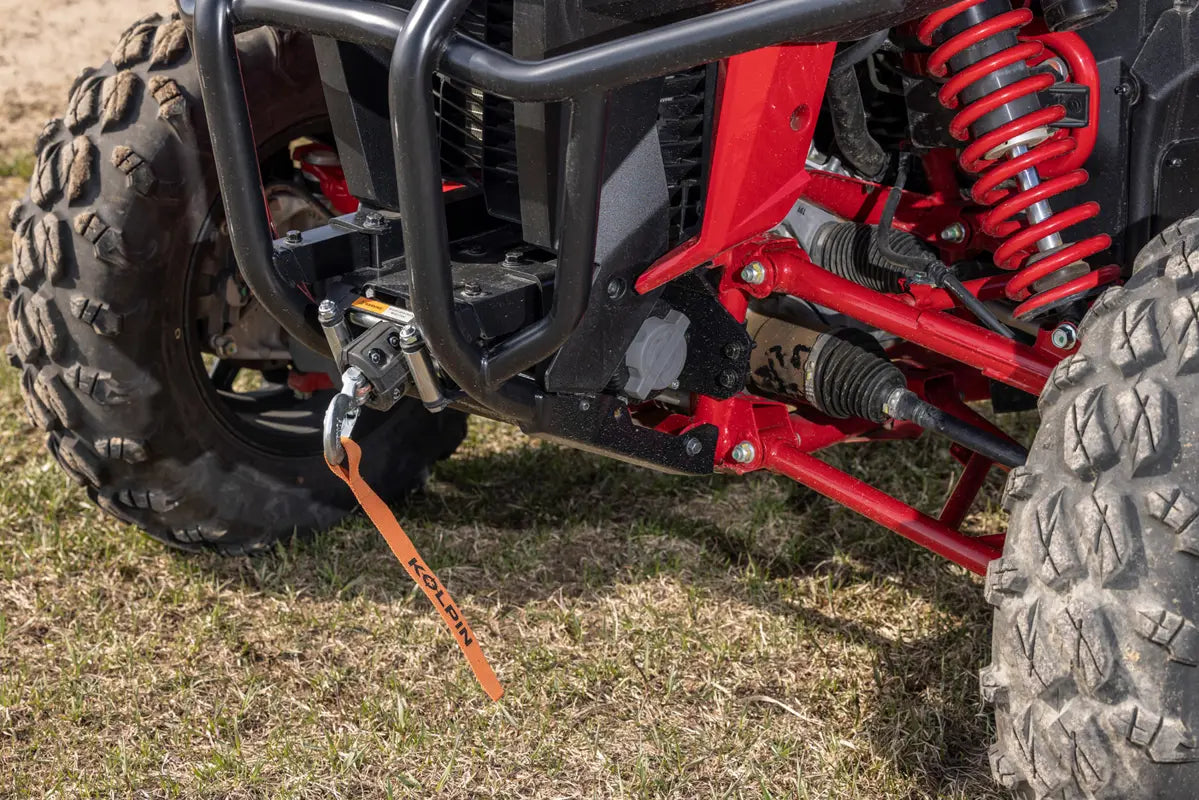 KOLPIN Quick Mount Winch 4500lb with Synthetic Rope for Honda Talon 1000 UTV - Heavy-Duty Off-Road Recovery & Utility Use