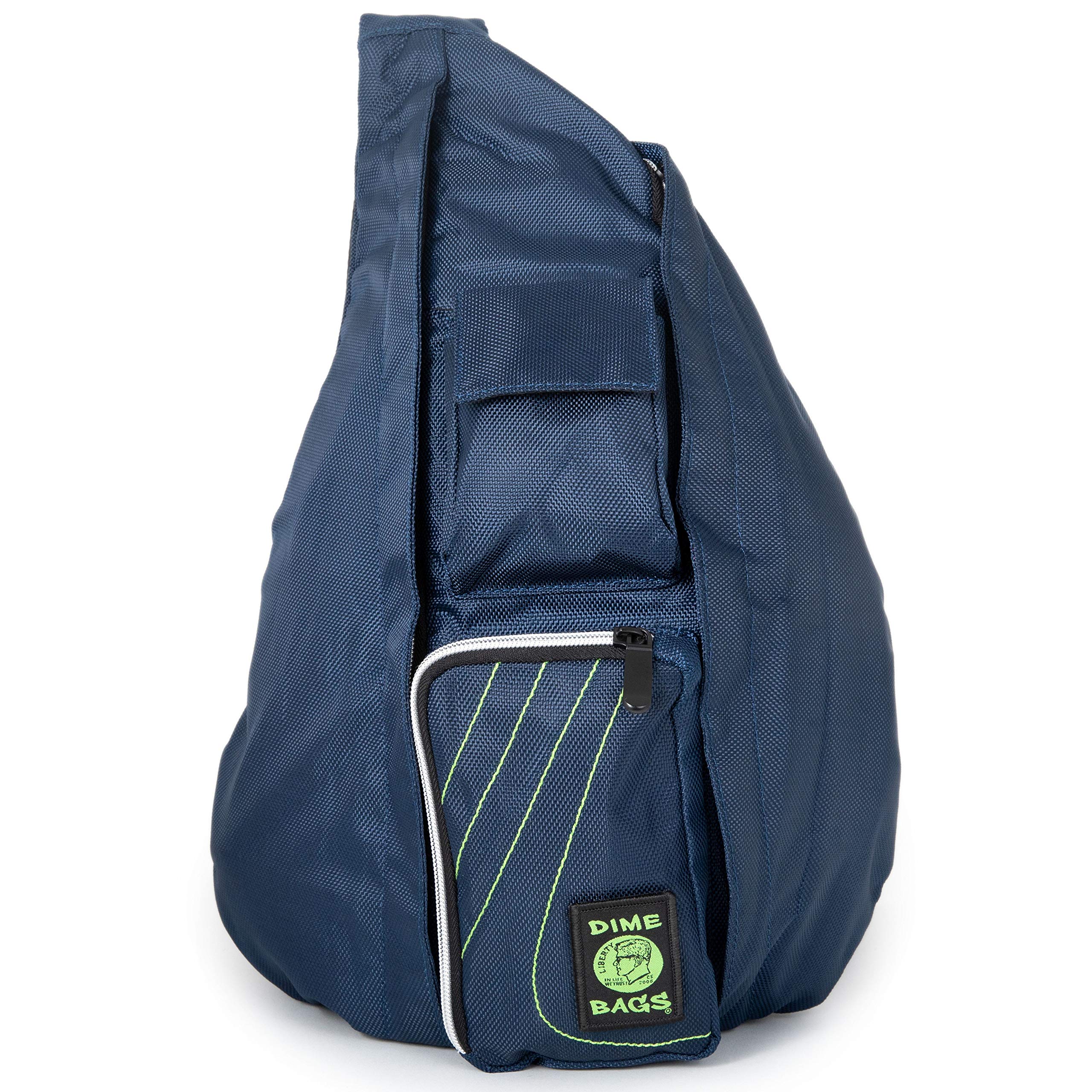 DIME BAGS Slinger Crossbody Bag for Women & Men - Premium Adjustable Shoulder Sling Backpack with Secure Zipper Pockets - Lightweight Travel & Everyday Use (Cobalt Blue) - Perfect for Gym, Work, Hiking & Outdoor Activities