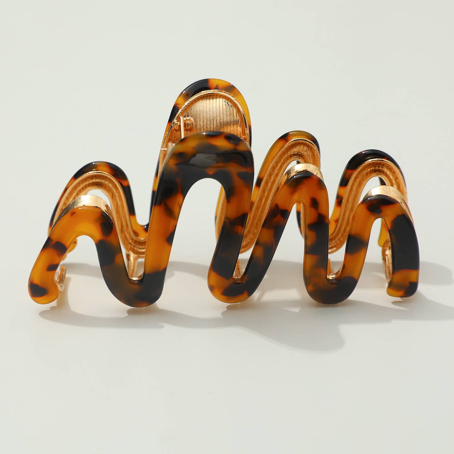 Willow Large Squiggle Metal Claw Clip - Hair Claw Clips for Women, Strong Hold Hair Clips for Thick Hair, Boho Hair Accessories for Beach, Party & Everyday Use