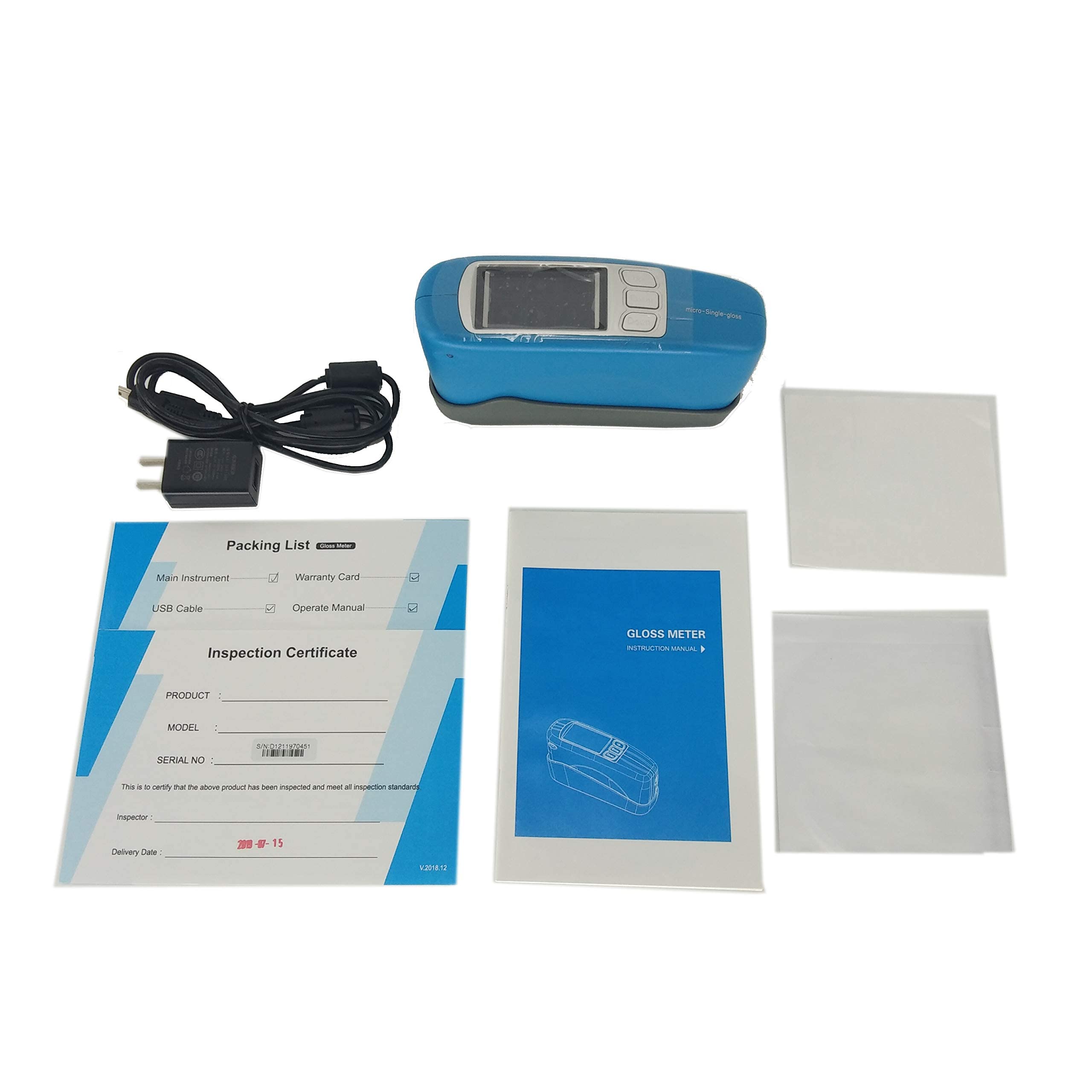 60 Degree Gloss Meter Tester - Professional Surface Gloss Measurement Device (0-1000GU) for Paint, Plastic, Metal, Ceramics & Building Materials | Ideal for Quality Control in Manufacturing, Automotive, and Construction Industries
