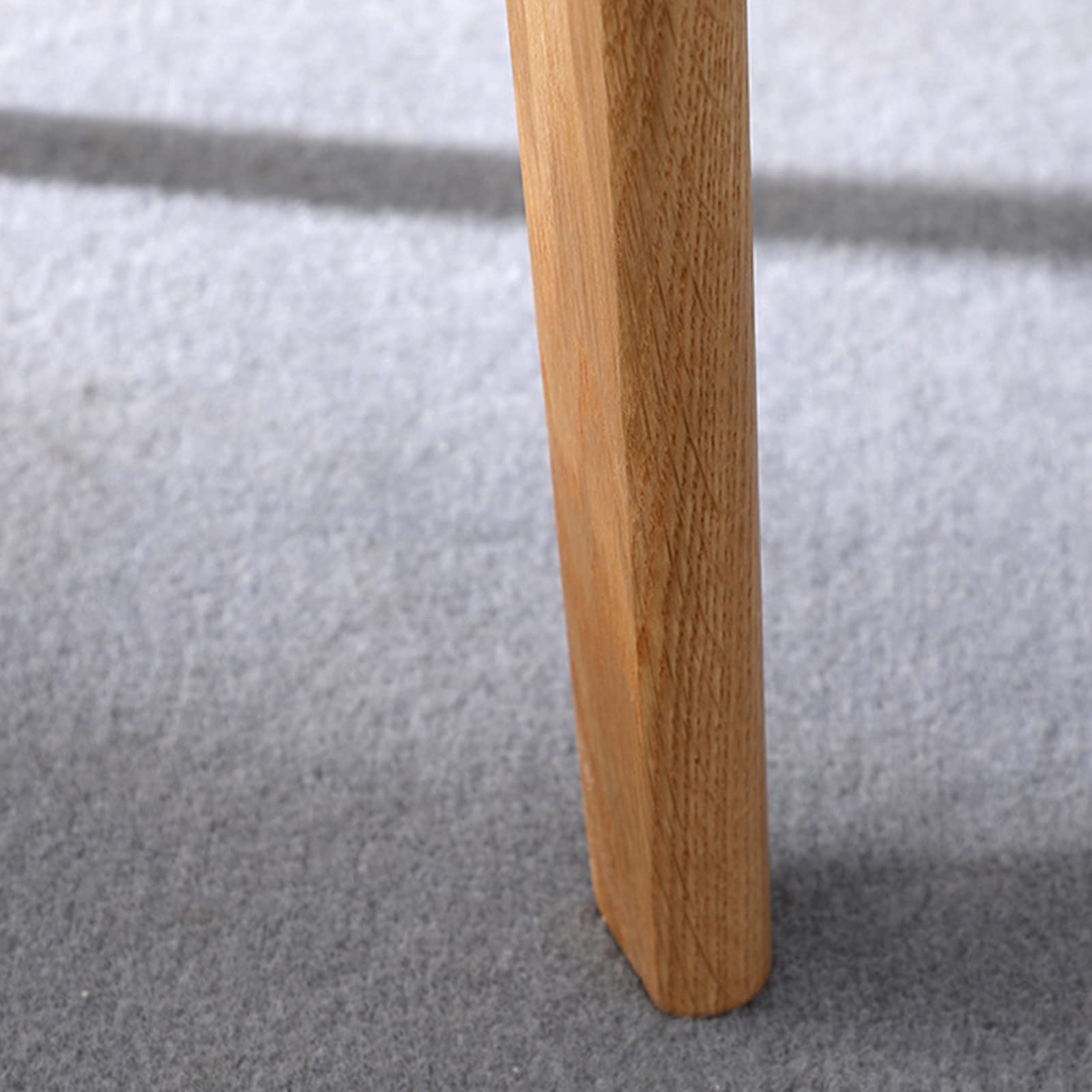 Modern Round Wood Side Table - 19.7
