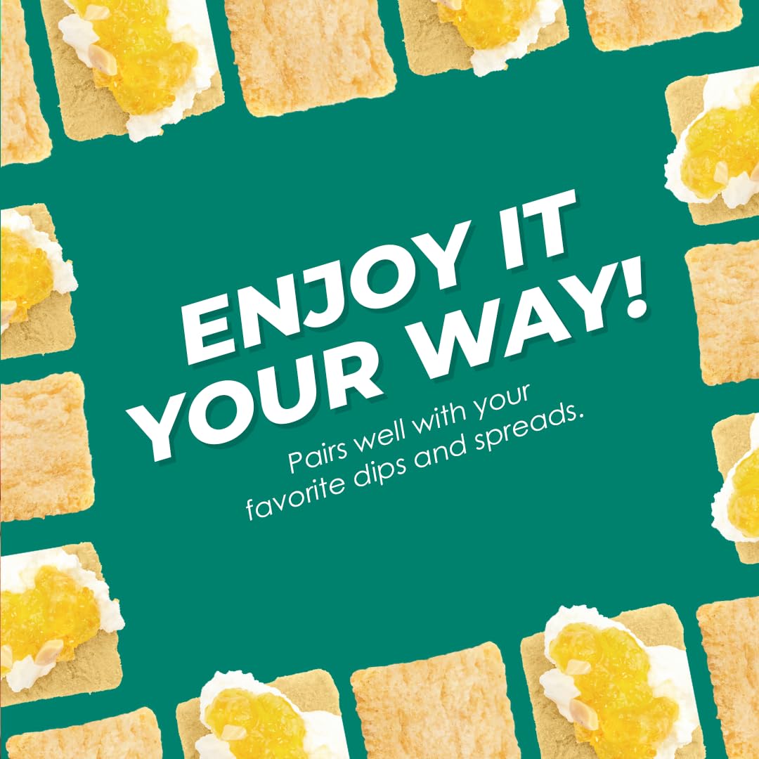 LAIKI Gluten Free Crackers - Sea Salt Flavor | Healthy Whole Grain Brown Rice & Almond Flour Snacks | Vegan, Low Carb, Crispy & Crunchy | Perfect for On-the-Go, Lunch Boxes & Keto Diets