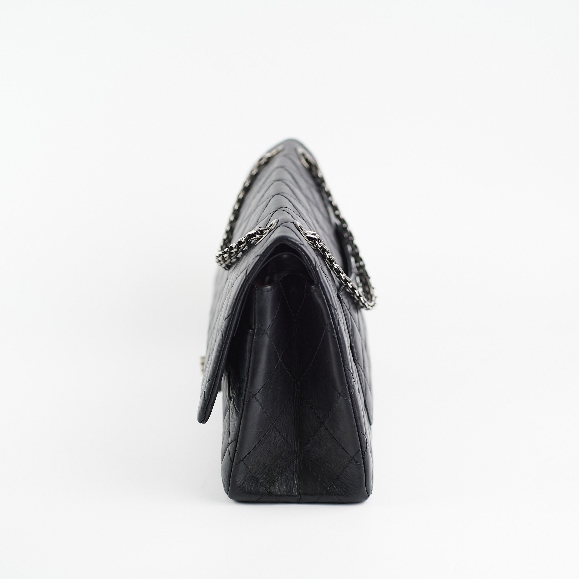 Chanel Reissue 226 Black Leather Flap Bag - Luxury Designer Handbag for Women | Perfect for Evening Events, Work & Special Occasions