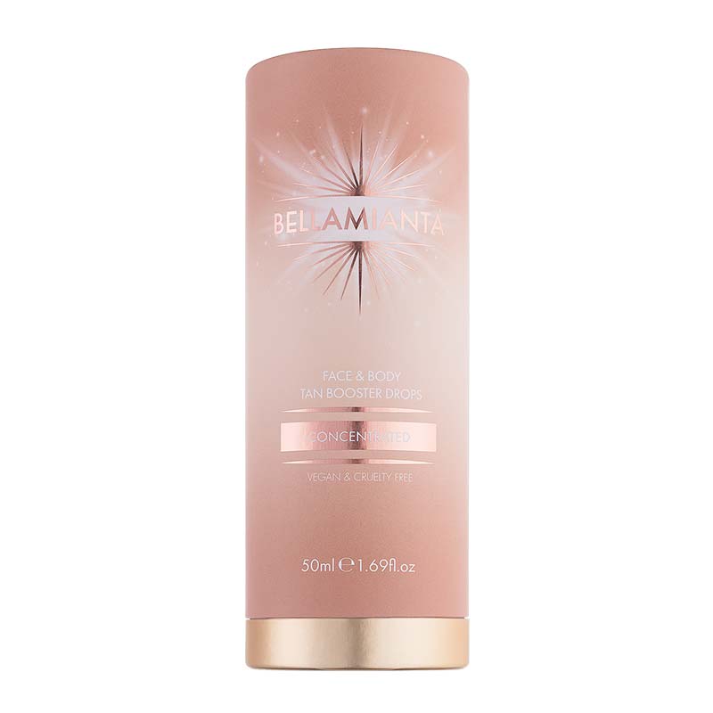Bellamianta Concentrated Tan Booster Drops for Face & Body - Natural Self Tanner Enhancer for Sunless Tanning - Perfect for Pre-Vacation Glow & Special Occasions